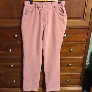 Quacker Factory peach pants